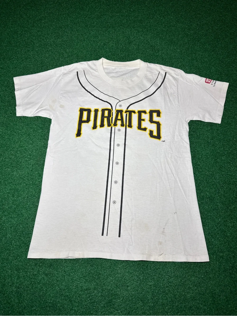 Pirates Brian Giles Pittsburgh Shirt Vintage 90s Baseball M 18x27 T Shirt